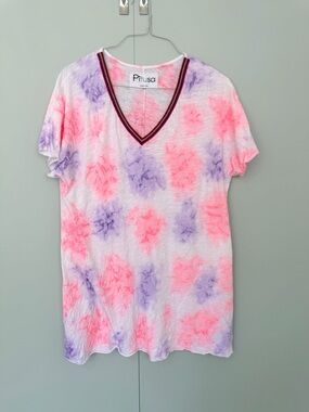 PITUSA Women’s Tie Dye V-neck Swim Coverup